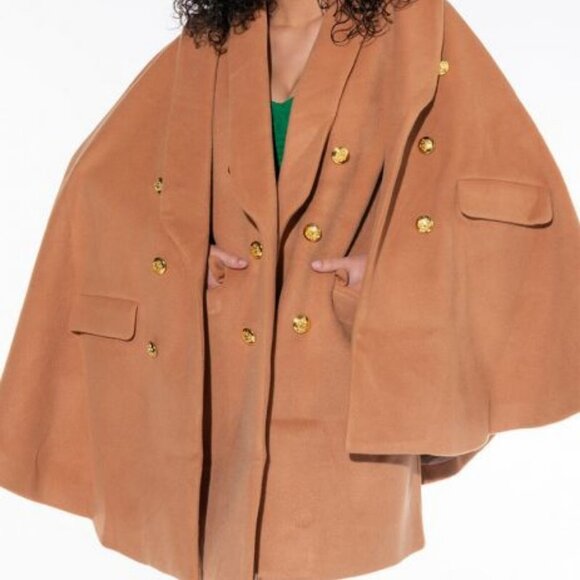 THE CRAVE YOU WOOL LIKE TRENCH PONCHO ( BRAND NEW !!!!!!!! ) - Picture 9 of 10